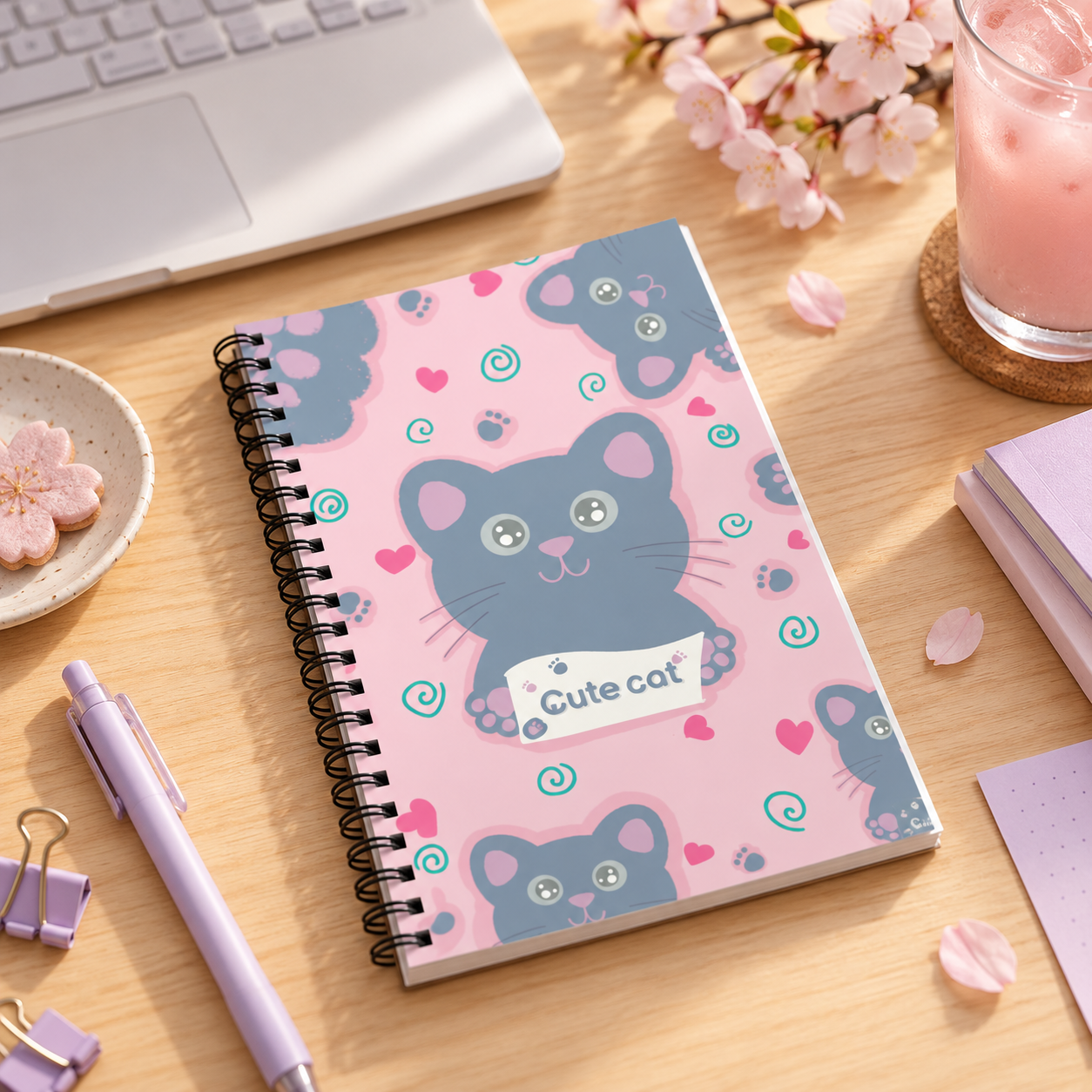 Kawaii Cat Notebook - Image 5