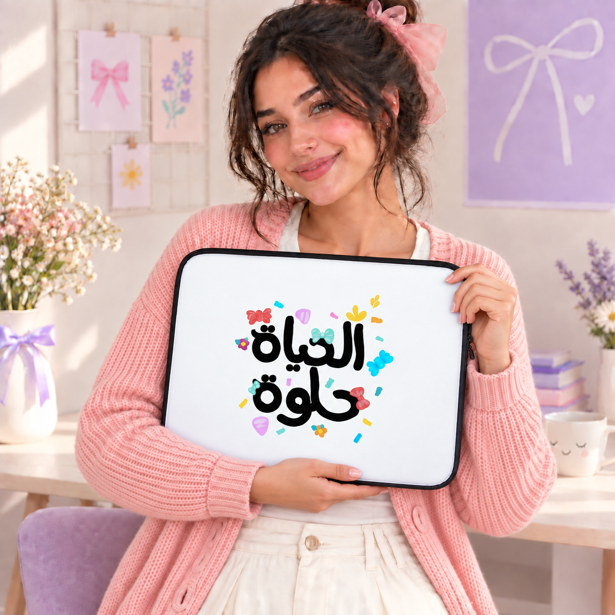 Laptop Sleeve "Life is Sweet" - Image 3
