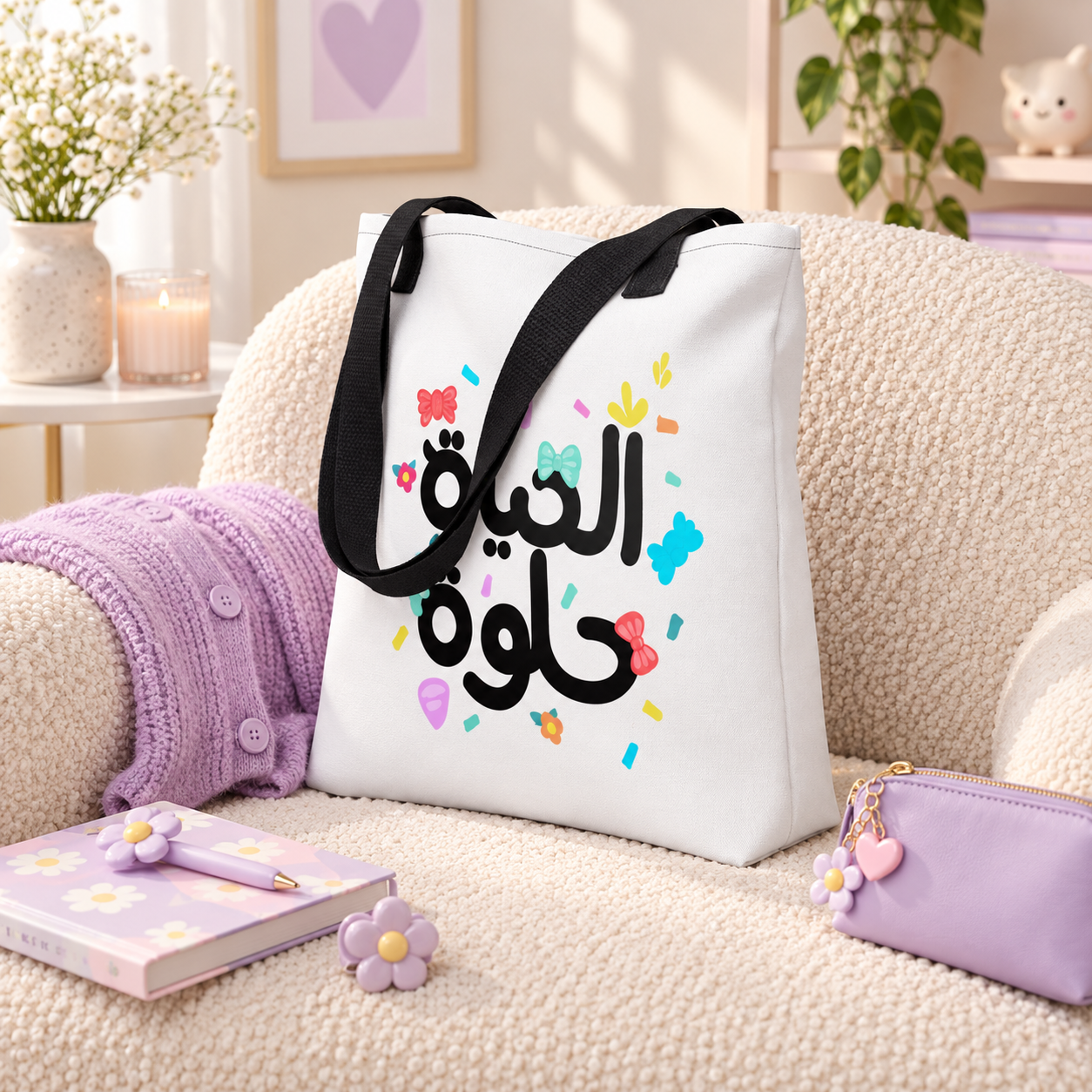 Tote bag Life is sweet - Image 5