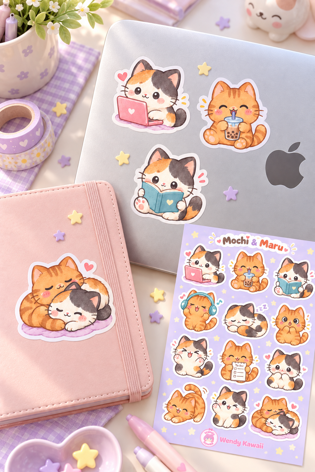 Mochi & Maru Storybook Sticker Sheet - Image 3