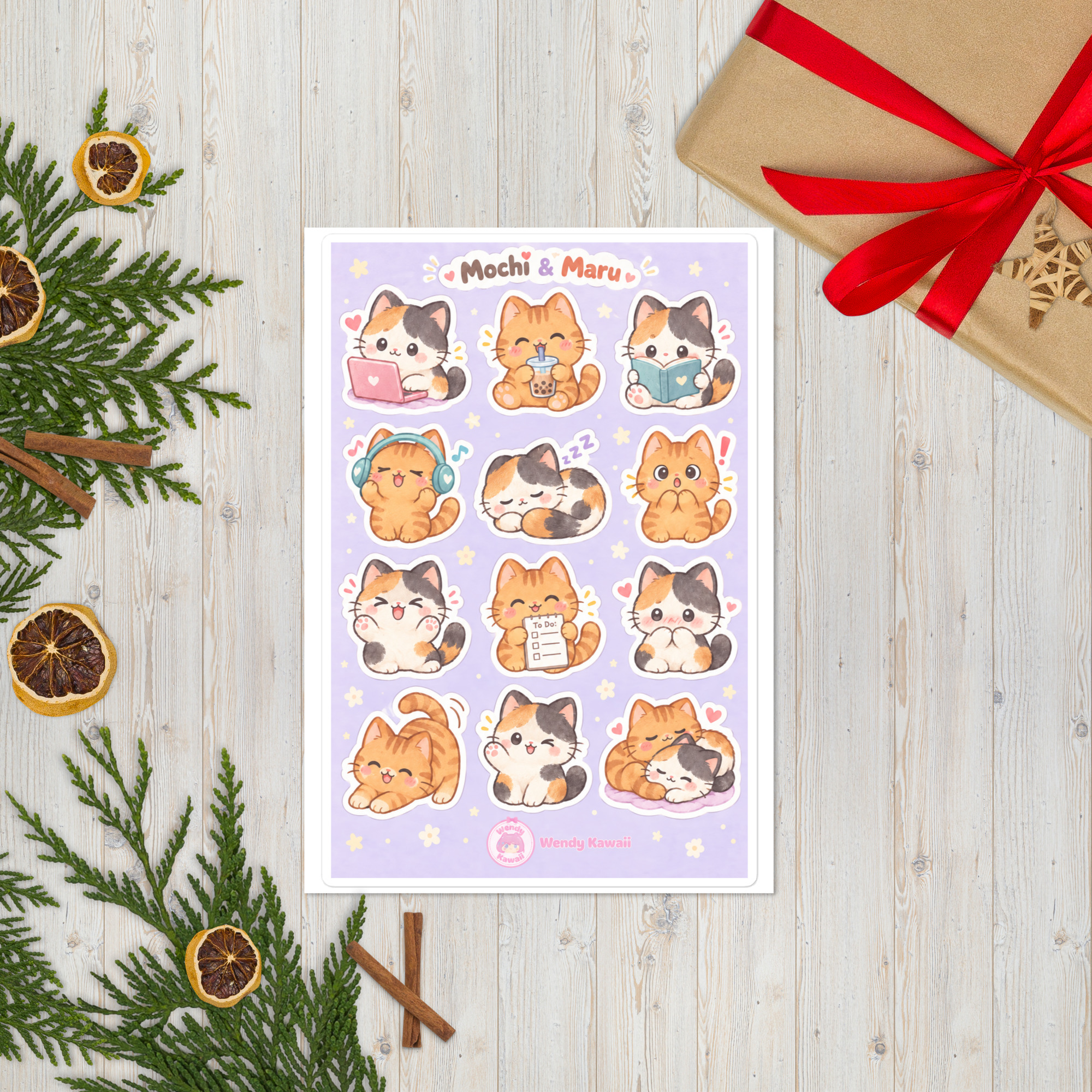 Mochi & Maru Storybook Sticker Sheet - Image 2